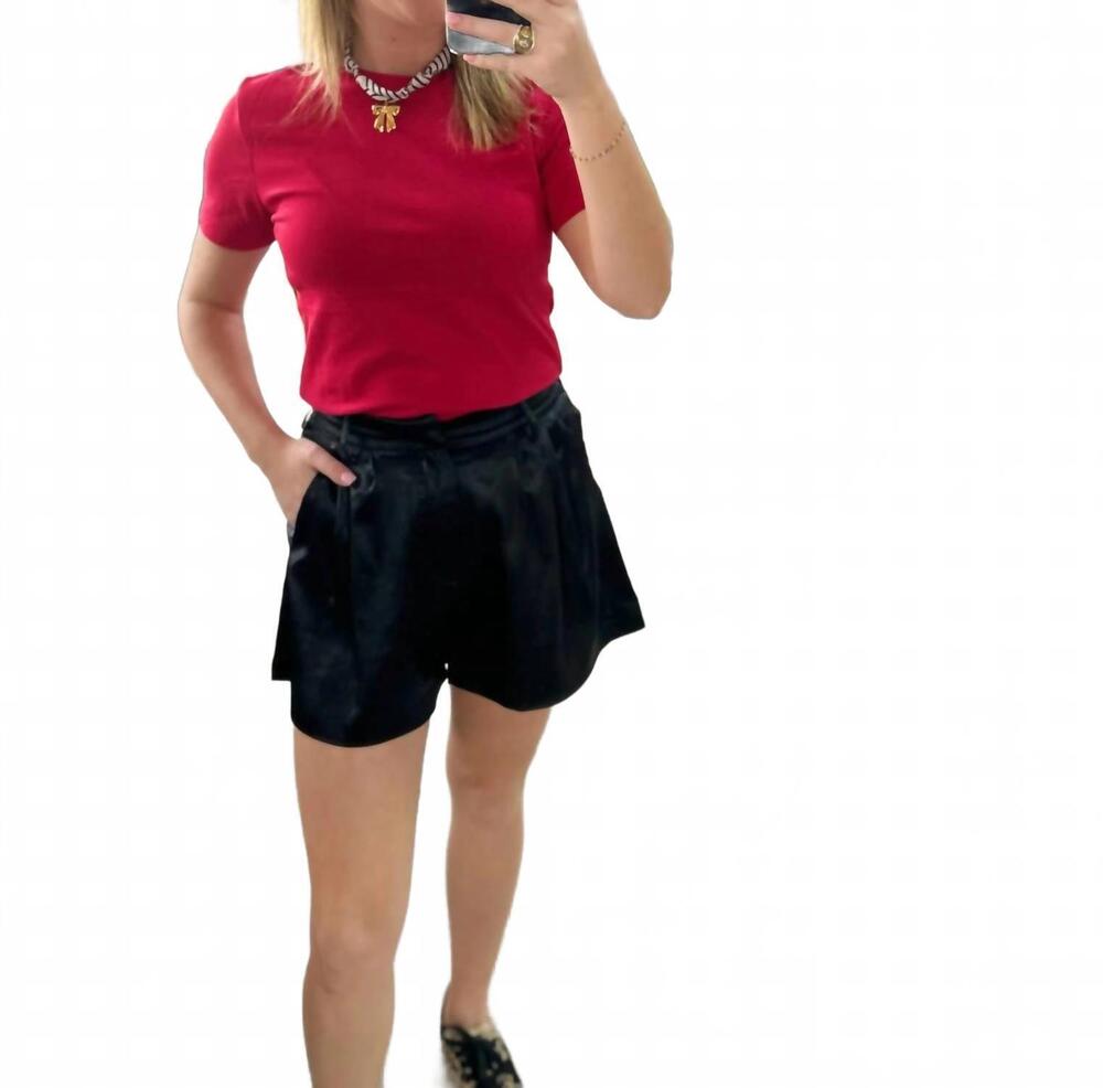 NEW GLAM midnight sparkle shorts in black